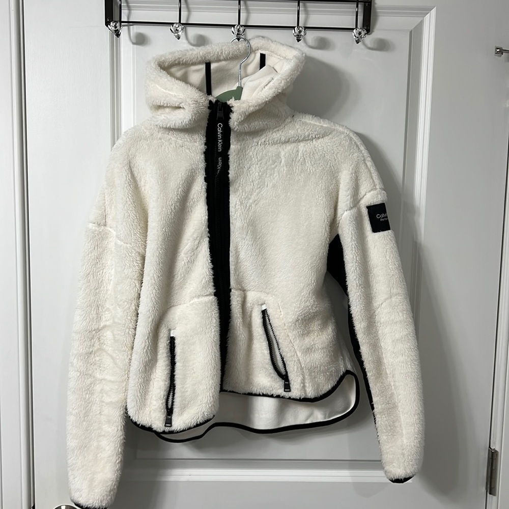 Fleece athletic jacket